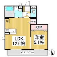 悠ブレインマンション小町203の間取り