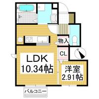 トリコロール西軽井沢106の間取り