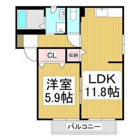 エスポワール ミゾグチ Aの間取り
