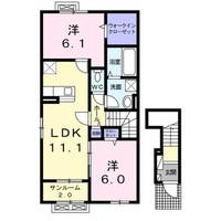 ジェルメ II201の間取り