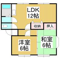 柳コーポB101の間取り
