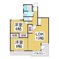 コンフォールパレスMG403の間取り