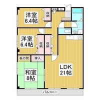 ハイム八ヶ岳201の間取り