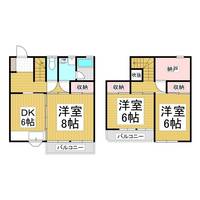 メゾン星ヶ丘一番館106の間取り