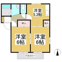 フレグランス A棟102の間取り