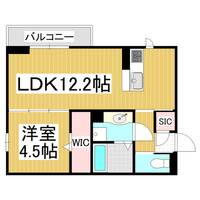 GRAND D-ROOM高宮北Wの間取り