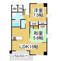 パークステージ縣1001の間取り