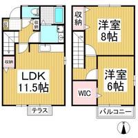 クランツイースト1の間取り