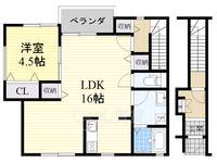 ONLY ONE川西丸の内の間取り