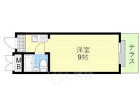 大阪府豊中市本町5丁目の賃貸アパートの間取り