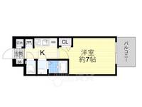 大阪府吹田市南吹田5丁目の賃貸マンションの間取り