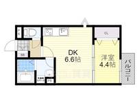 大阪府吹田市江坂町5丁目(アパート)の賃貸物件の間取り
