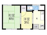 大阪府豊中市服部寿町1丁目の賃貸アパートの間取り