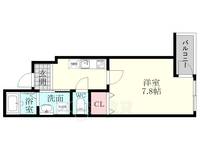 大阪府大阪市東淀川区柴島2丁目の賃貸アパートの間取り