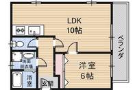 大阪府摂津市三島3丁目の賃貸マンションの間取り