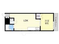 大阪府大阪市東淀川区柴島2丁目の賃貸マンションの間取り