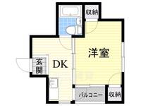 大阪府摂津市正雀本町1丁目の賃貸マンションの間取り