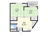 千里七尾マンションの間取り