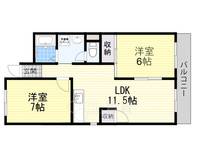 マンション紫明園の間取り