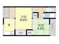 大阪府摂津市昭和園の賃貸アパートの間取り