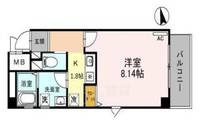 兵庫県川西市小花1丁目の賃貸マンションの間取り