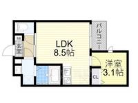 アヴェニール蛍池南町の間取り