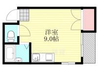 大阪府大阪市東淀川区豊新3丁目の賃貸マンションの間取り