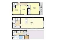 大阪府大阪市淀川区東三国5丁目(一戸建)の賃貸物件の間取り