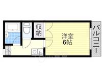 大阪府茨木市宮元町の賃貸マンションの間取り