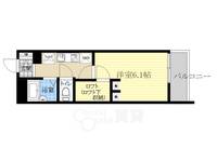 大阪府茨木市豊川2丁目の賃貸アパートの間取り