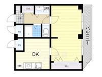 大阪府吹田市江坂町3丁目の賃貸マンションの間取り