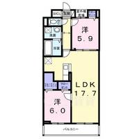 大阪府箕面市新稲3丁目の賃貸アパートの間取り