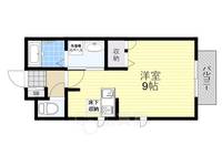 大阪府茨木市南春日丘7丁目の賃貸アパートの間取り