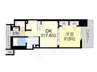 大阪府吹田市広芝町の賃貸マンションの間取り