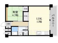大阪府摂津市千里丘東2丁目の賃貸マンションの間取り