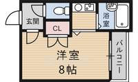 京都府京都市伏見区新町11丁目の賃貸マンションの間取り