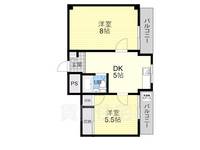 シャトー第二平野の間取り