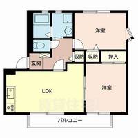 大阪府堺市中区東山の賃貸アパートの間取り