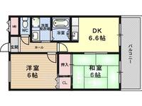 姫島第7ローズマンション402の間取り