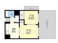 シャレード塚本403の間取り