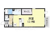 大阪府泉大津市春日町の賃貸アパートの間取り