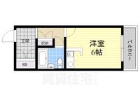 大阪府茨木市下穂積1丁目の賃貸マンションの間取り