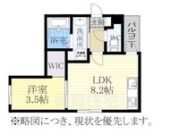 愛知県名古屋市瑞穂区内浜町の賃貸アパートの間取り