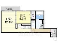 大阪府堺市北区北花田町2丁の賃貸アパートの間取り