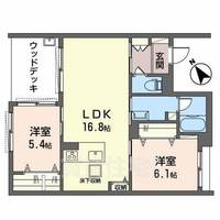 大阪府高石市羽衣2丁目の賃貸アパートの間取り