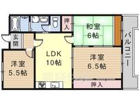 大阪府摂津市千里丘東3丁目の賃貸マンションの間取り