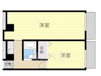 大阪府茨木市主原町の賃貸マンションの間取り