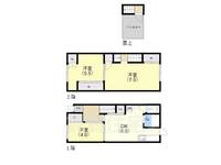 駒ヶ林町1丁目テラスハウス1の間取り