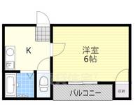 大阪府守口市日吉町1丁目の賃貸マンションの間取り