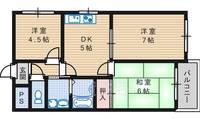 大和屋マンションの間取り